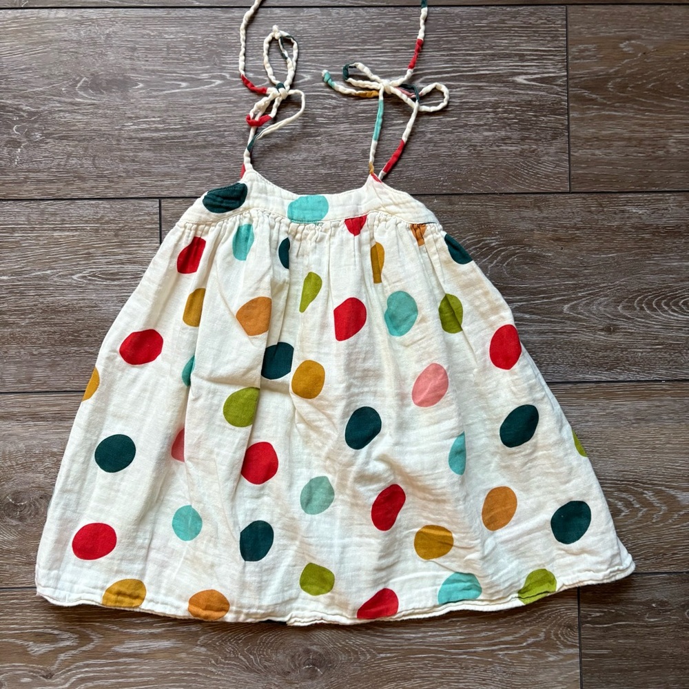 Magpie Co 4T Polka Dot Dress Handmade Nashville USA Boutique
